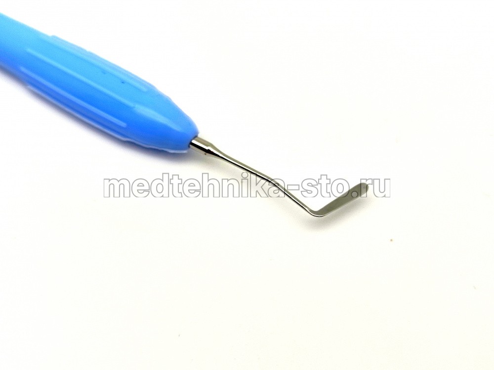 Гладилка с силиконовой ручкой, 03 голубая
