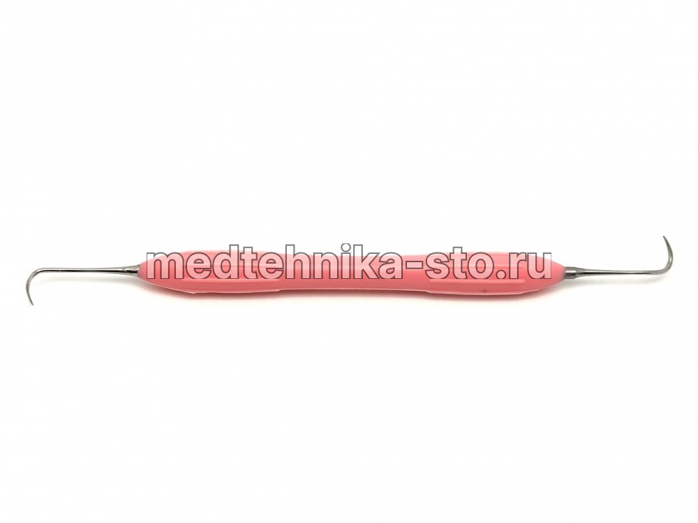 Гладилка с силиконовой ручкой, 07 розовая