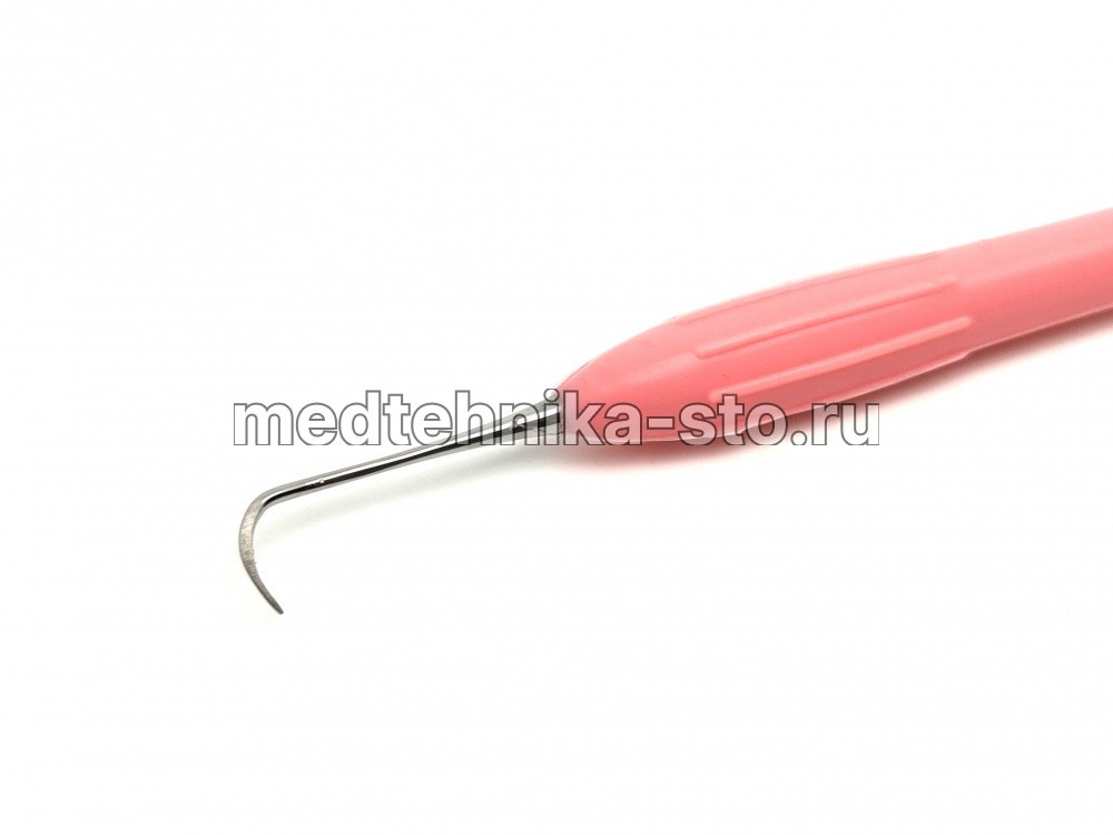 Гладилка с силиконовой ручкой, 07 розовая