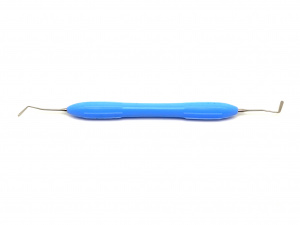Гладилка с силиконовой ручкой, 03 голубая