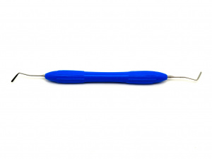Гладилка с силиконовой ручкой, 02 синяя